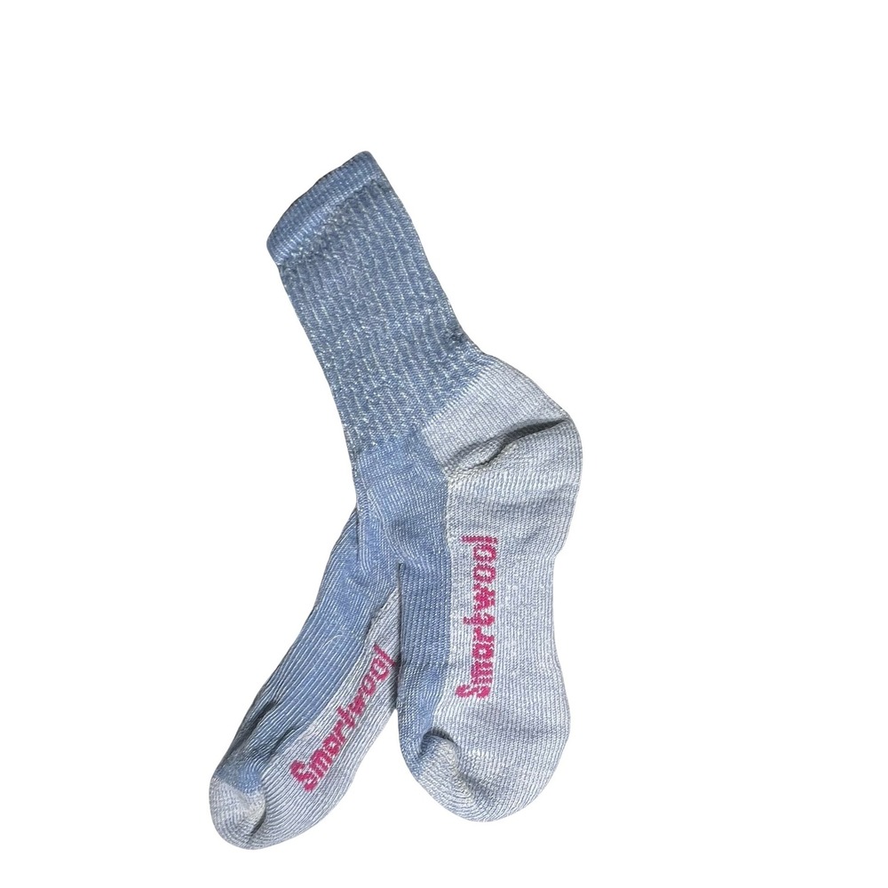 Smartwool Merino Wool Blend Crew Socks Blue Pink Marl Hiking Outdoor Mens Womens